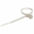 Cmple 8? 40-lbs Mountable Head Cable Tie - White, 100PK 217-N
